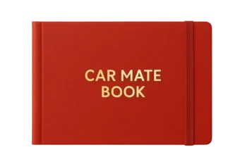DasEdge Car Mate Book | A5 Size | Landscape | 100 Pages | Paper Rexine | Car Maintenace, Mileage, Servicing Log Book