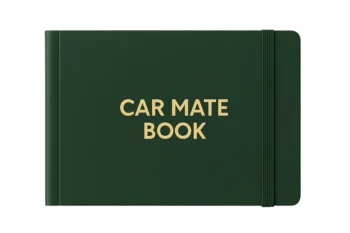 DasEdge Car Mate Book | A5 Size | Landscape | 100 Pages | Paper Rexine | Car Maintenace, Mileage, Servicing Log Book