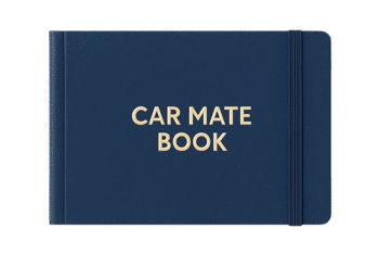 DasEdge Car Mate Book | A5 Size | Landscape | 100 Pages | Paper Rexine | Car Maintenace, Mileage, Servicing Log Book